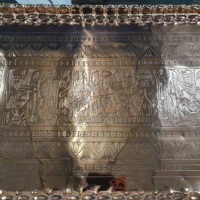 Antique copper tray