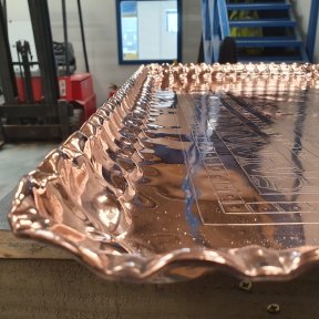 Antique copper tray