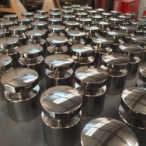 Balustrades polished to mirror finish