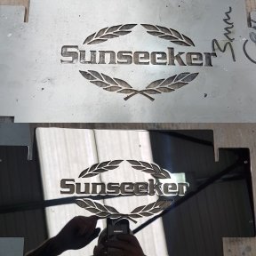 Marine metal work polished