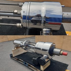 Marine engine parts polished