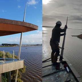 Polishing architectural metalwork on-site